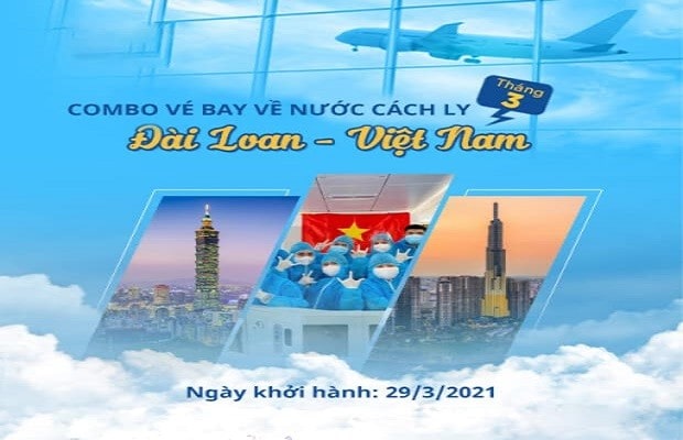Chuyến bay từ Đài Loan về Việt Nam bao gồm trọn gói các dịch vụ