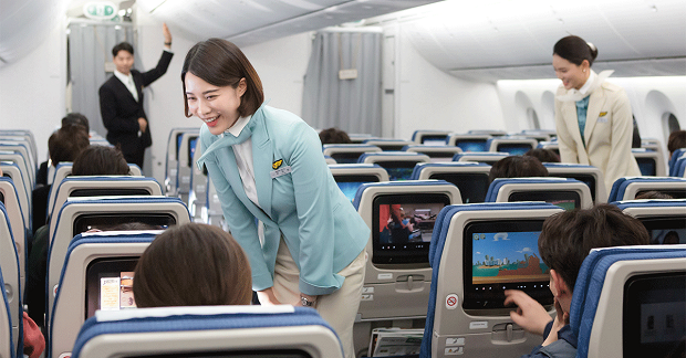 Các hạng ghế của hãng hàng không Korean Air